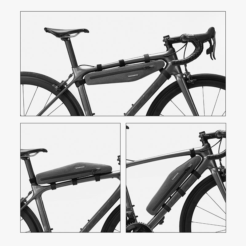 ROCKBROS-1-5L-Full-Waterproof-Bike-Bag-Front-Tube-Triangle-Lengthed-Double-Zipper-Scratch-resistant-Bicycle-3